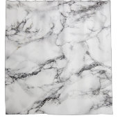 Rideaux De Douche texture en pierre de marbre blanc (Devant)