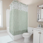 Rideaux De Douche Texture et dentelle textiles (En situation)