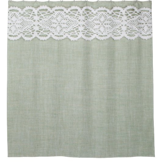 Rideaux De Douche Texture et dentelle textiles (Devant)