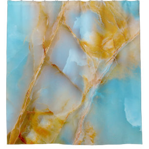 Rideaux De Douche Texture marbré, intérieur onyx coloré.