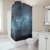 Rideaux De Douche Texture métal gris bleu arrière - plan (En situation)