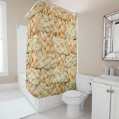 Rideaux De Douche texture naturelle de paille (En situation)