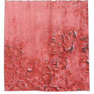Rideaux De Douche Texture vintage du mur de fer rouillé