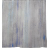 Rideaux De Douche Textures aquarelle en gris et bleu (Devant)