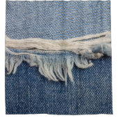 Rideaux De Douche Textures déchiré jeans arrière - plan. (Devant)