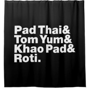 Rideaux De Douche Thai Street Food