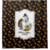 Rideaux De Douche Thanksgiving Old English Sheepdog (Gris 1) Fun (Devant)