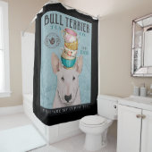 Rideaux De Douche Thé de chien Bull Terrier (En situation)