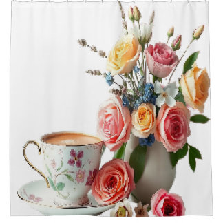 Rideaux De Douche Thé du matin