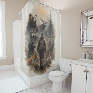 Rideaux De Douche The Hunter , Dans le silence sauvage