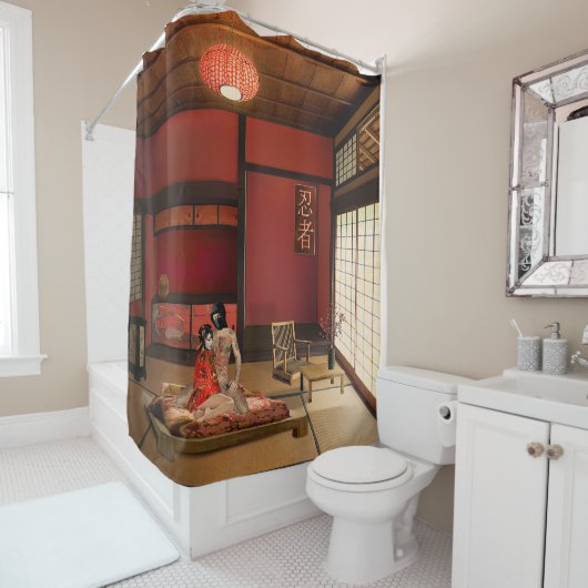 Rideaux De Douche The Ninja (En situation)