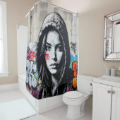 Rideaux De Douche The Quiet Observer - (En situation)