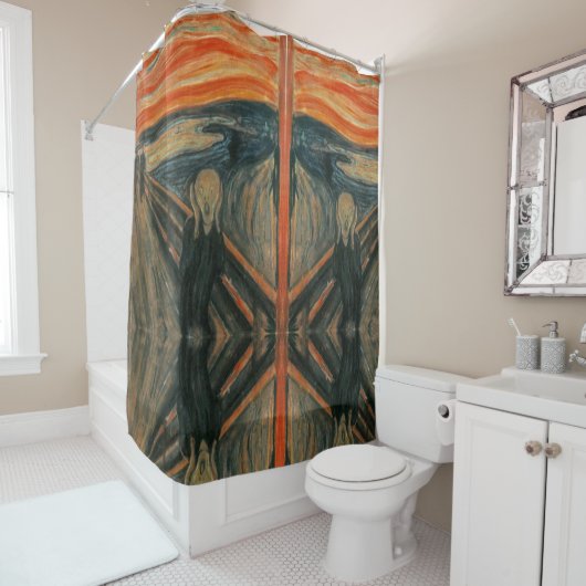 Rideaux De Douche The Scream - Edvard Munch (En situation)
