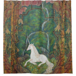 Rideaux De Douche The Unicorn's Secret Garden