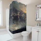 Rideaux De Douche The Wild Hunt Of Odin By Peter Nicolai Arbo 1872 (En situation)