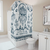 Rideaux De Douche Thème voyage et aventure (En situation)