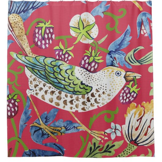 Rideaux De Douche Thief fraise William Morris (Devant)