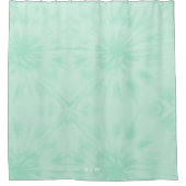 Rideaux De Douche Tie Dye | Monogramme vert de menthe pastel (Devant)