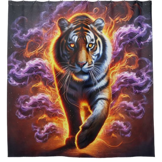 Rideaux De Douche Tiger (Devant)