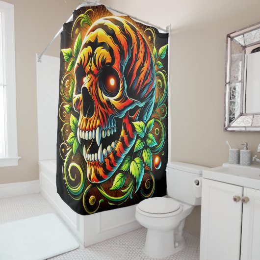 Rideaux De Douche Tiger (En situation)