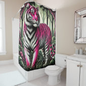 Rideaux De Douche Tiger Art (En situation)