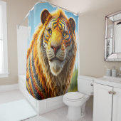Rideaux De Douche Tiger Art (En situation)