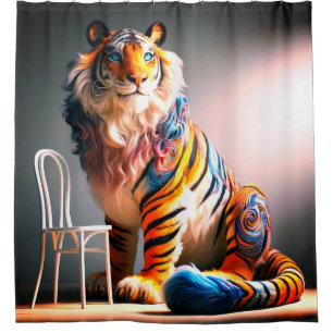 Rideaux De Douche Tiger Art