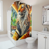 Rideaux De Douche Tiger Art (En situation)
