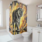 Rideaux De Douche Tiger Art (En situation)
