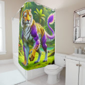 Rideaux De Douche Tiger Dinosaur (En situation)
