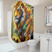 Rideaux De Douche Tiger Lizard King (En situation)