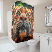 Rideaux De Douche Tigre (En situation)