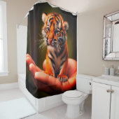 Rideaux De Douche Tigre (En situation)