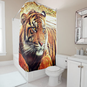 Rideaux De Douche Tigre