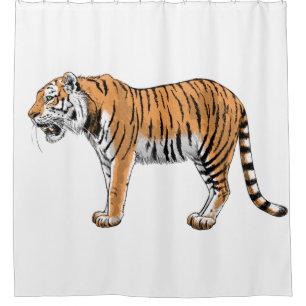 Rideaux De Douche Tigre