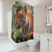 Rideaux De Douche Tigre dans la jungle (En situation)