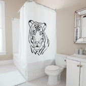 Rideaux De Douche Tigre Gratiffi (En situation)