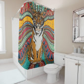 Rideaux De Douche Tigre indien (En situation)