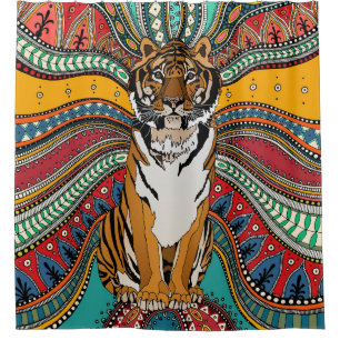 Rideaux De Douche tigre indien