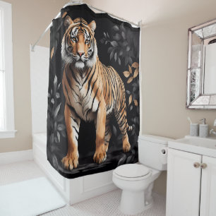 Rideaux De Douche Tigre Royal Majestueux