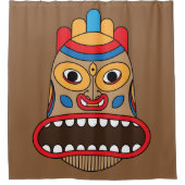 Rideaux De Douche tiki hawaïen (Devant)