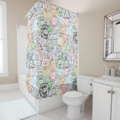 Rideaux De Douche Timbres de voyage (En situation)