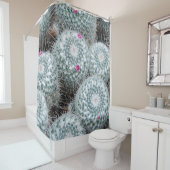 Rideaux De Douche Tiny rose Fleurs Plantes Cactus (En situation)