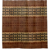 Rideaux De Douche Tissu Brown Tribal Riche (Devant)