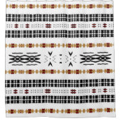 Rideaux De Douche Tissu de boue tribal  (Devant)