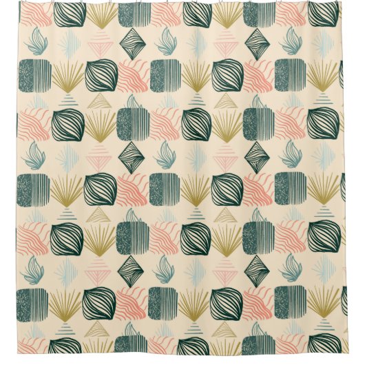 Rideaux De Douche Tissu de moisissure tribale des Caraïbes gras : cr (Devant)