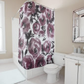 Rideaux De Douche tissu rose Abstrait, textures diverses. (En situation)