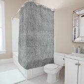 Rideaux De Douche Tissu vintage authentique (En situation)