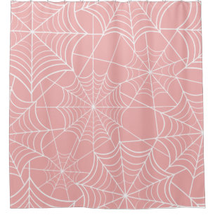 Rideaux De Douche toile d'araignée rose pastel