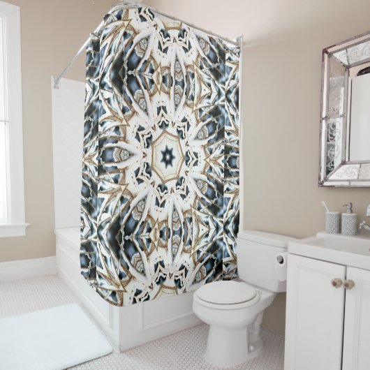Rideaux De Douche Toile de neige (En situation)